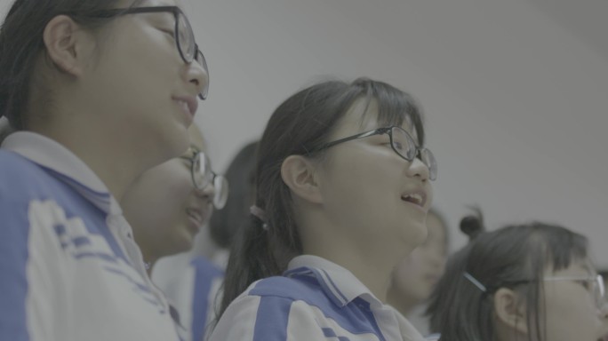 【4K灰度】高中女生合唱中学女生合唱