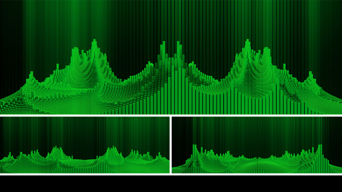 【宽屏时尚背景】绿色环保动感矩阵光线跳跃