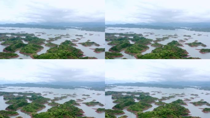 航拍浙江千岛湖