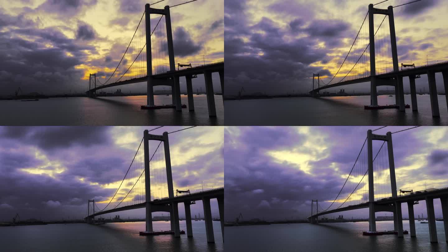 南沙大桥延时摄影
