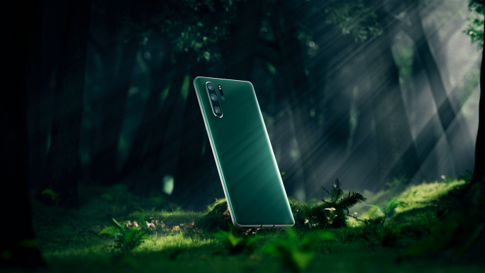 C4D手机产品森林动画场景