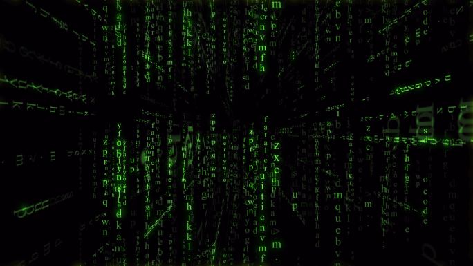数字矩阵 黑客帝国 科幻背景 数据 代码