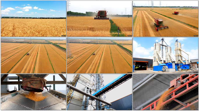 小麦收割机粮食储存