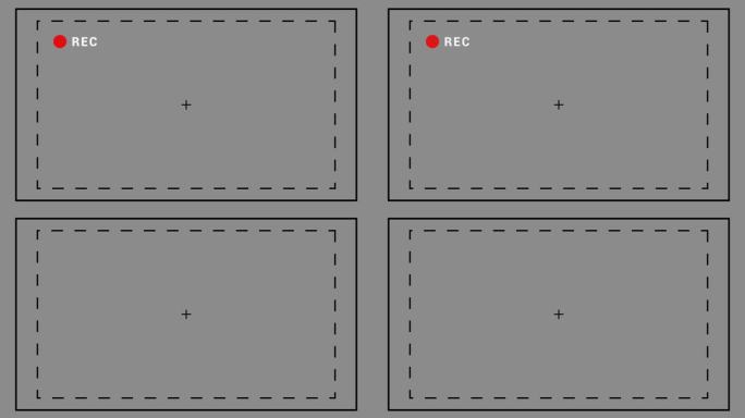 4K简约摄像边框