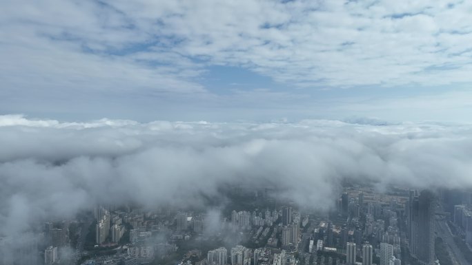 深圳城市云海航拍