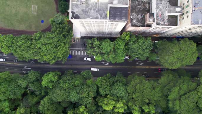 深圳城中村、道路航拍4k