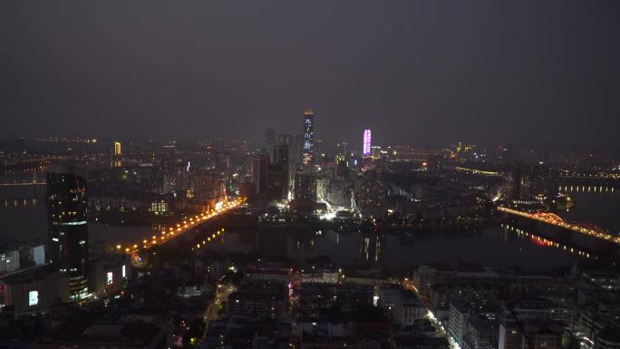 柳州马鞍山顶看柳州夜景