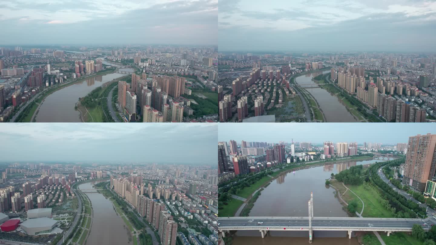 【镜头合集】湖南省衡阳市蒸水城市风光航拍
