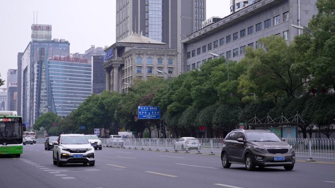 城市道路行车空镜