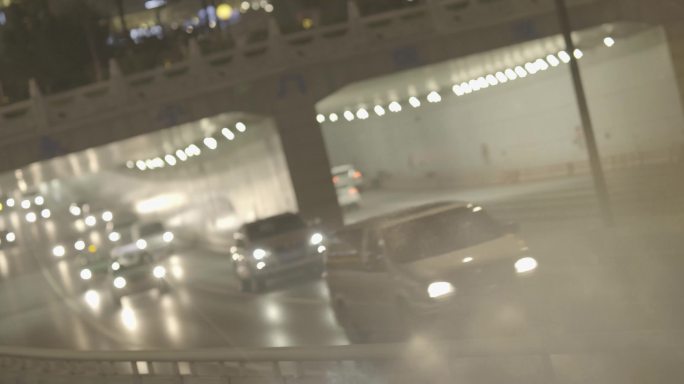 西安城市夜景灯光空镜视频素材