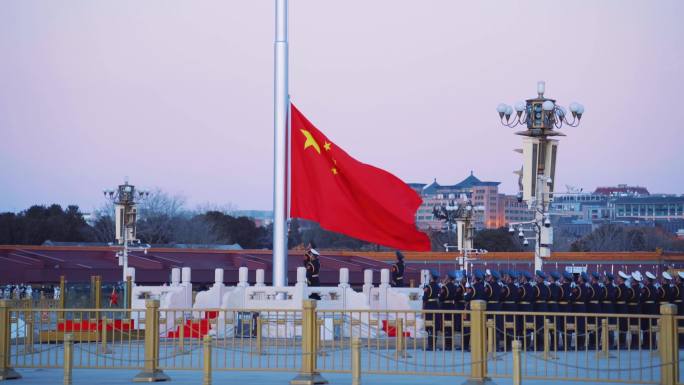 北京天安门 大气北京 升国旗