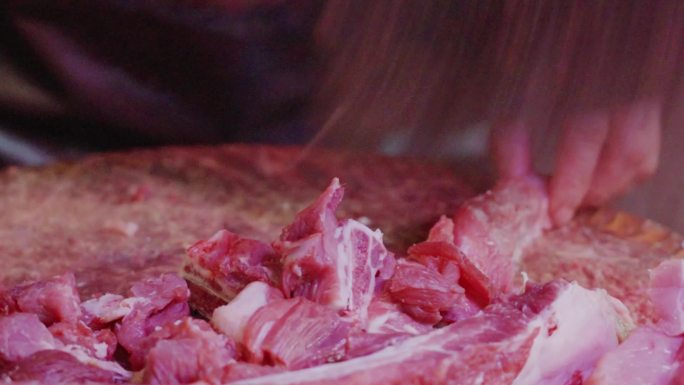 卖猪肉 菜市场卖猪肉 集市卖猪肉 猪肉