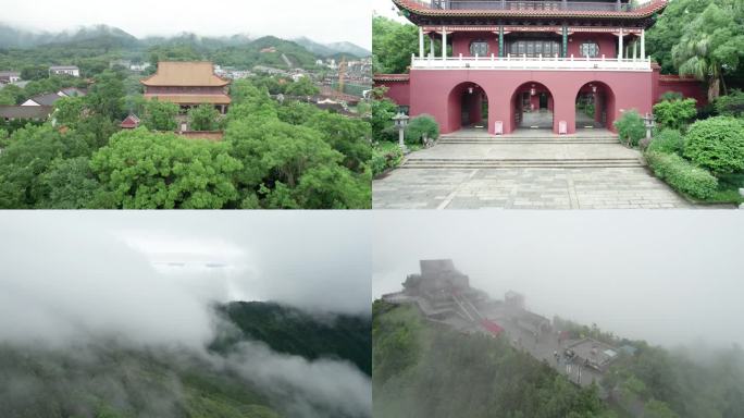 【镜头合集】南岳衡山景区航拍风光4k合集