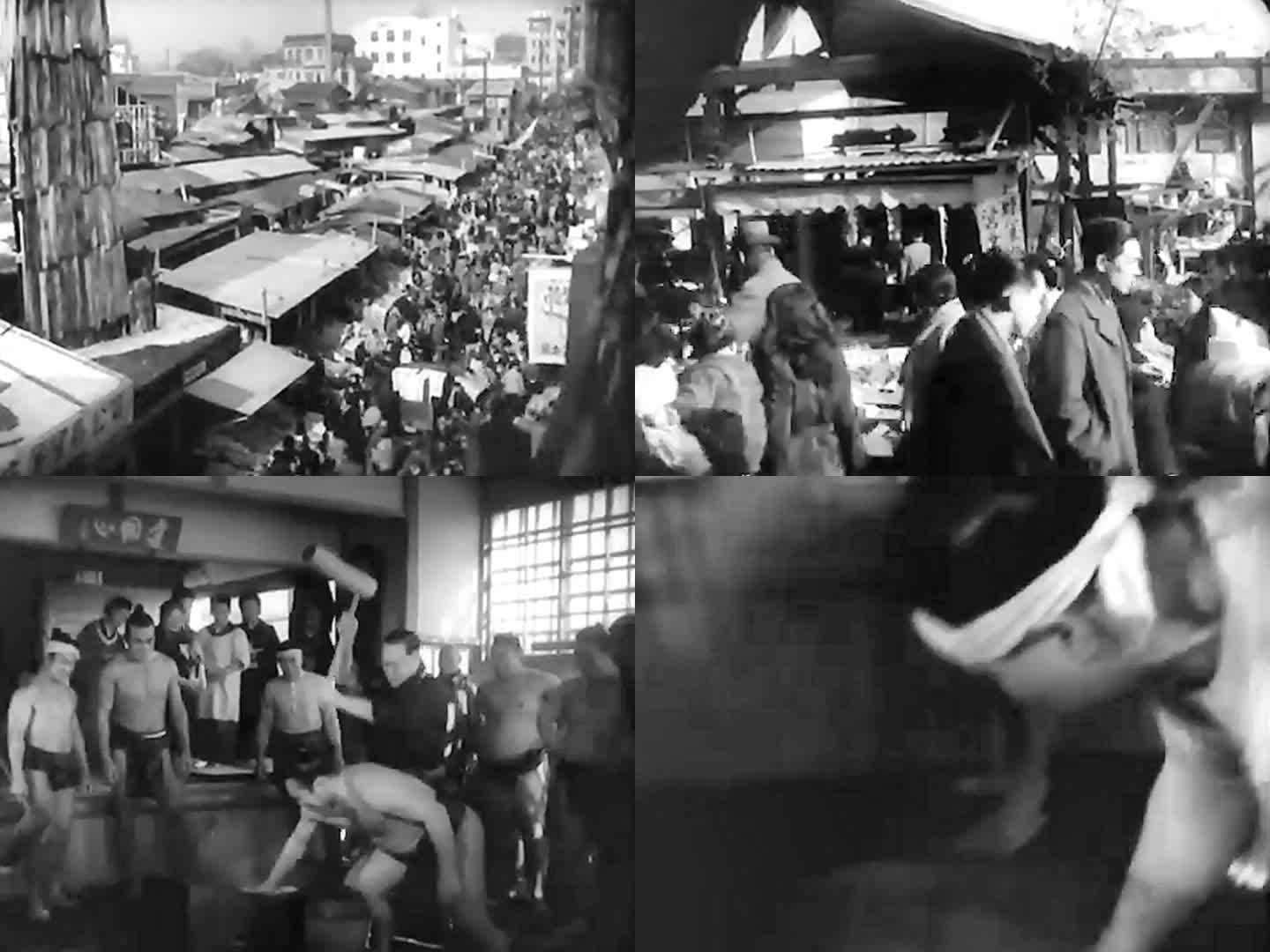 1950年日本新年庙会 打年糕