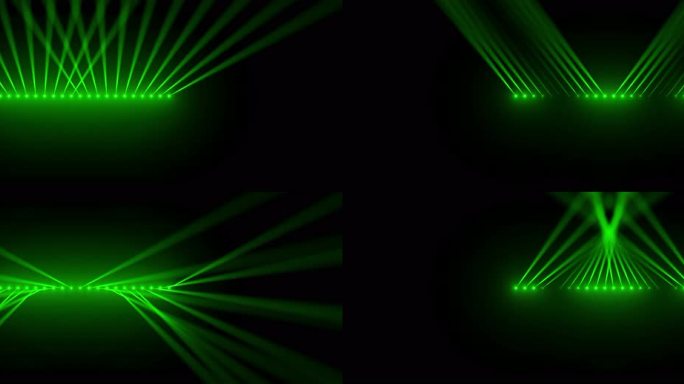 6K22灯绿色动感舞台射灯摇摆探照灯光中