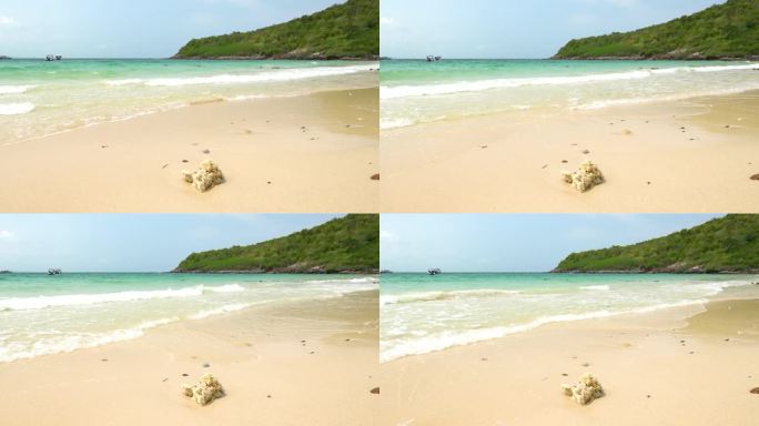 泰国芭提雅阁兰岛海滩实拍4K