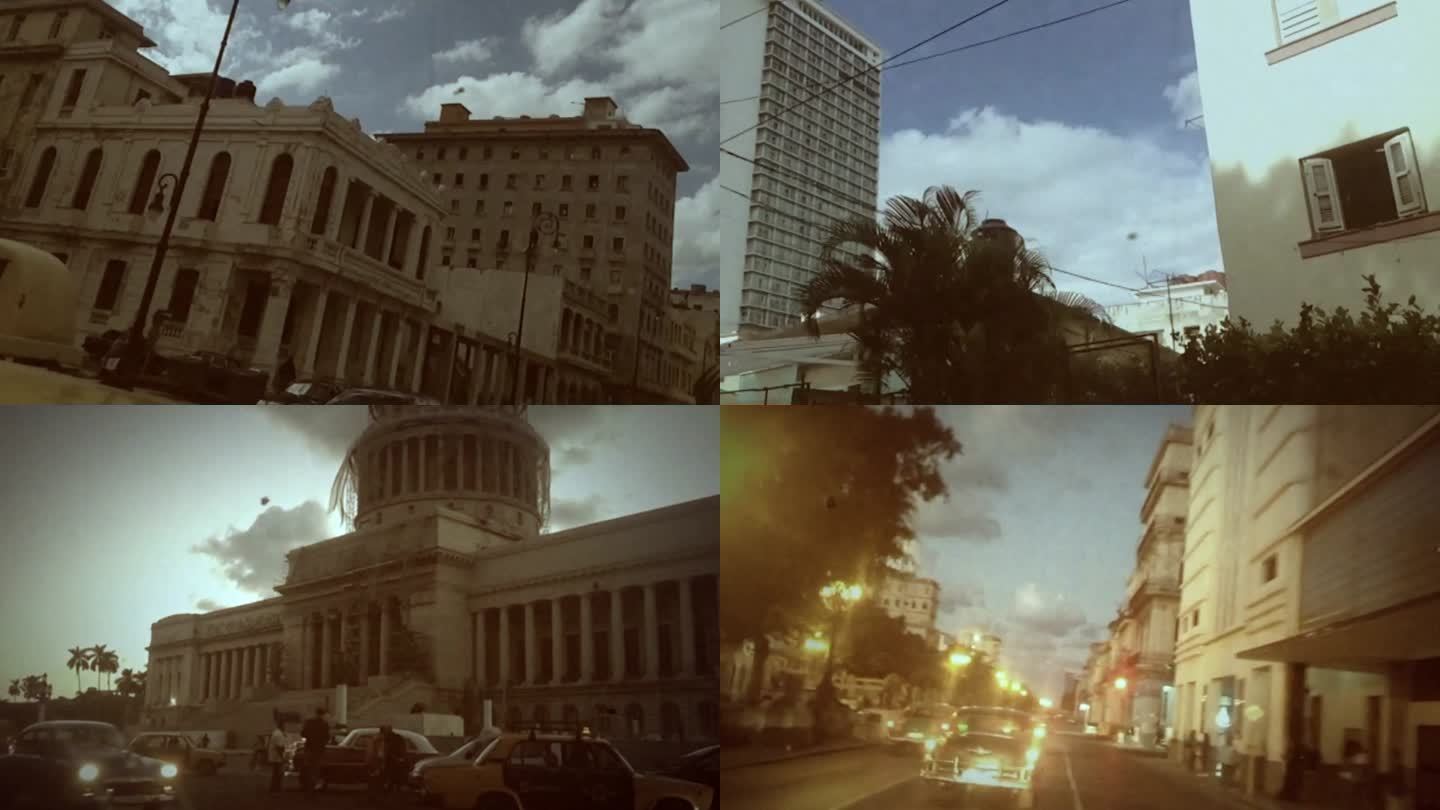 60年代卡塔赫纳哥伦比亚城市街道群建筑