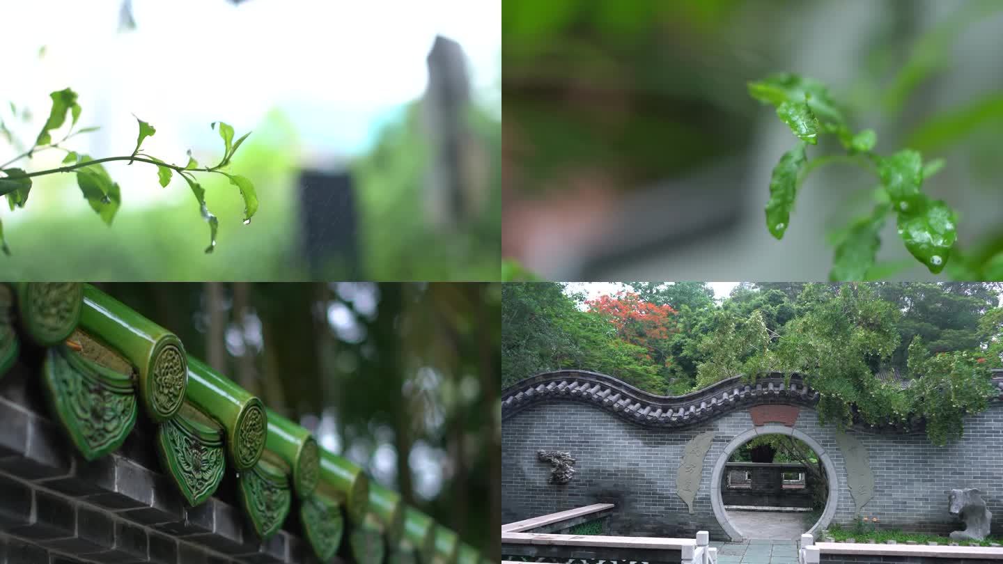 古代建筑 亭院环境 亭院河边 中国文化