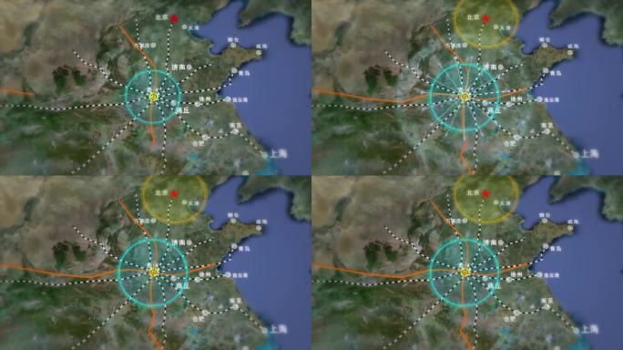 郑州米字形高铁中心城市建设地图模板