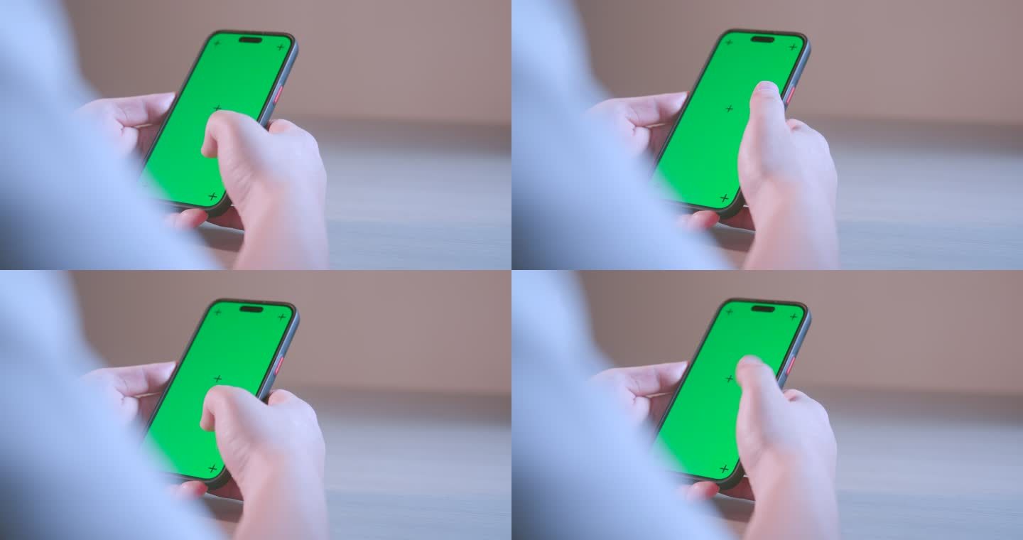 手指滑动手机屏幕绿屏