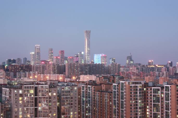 北京cbd日转夜