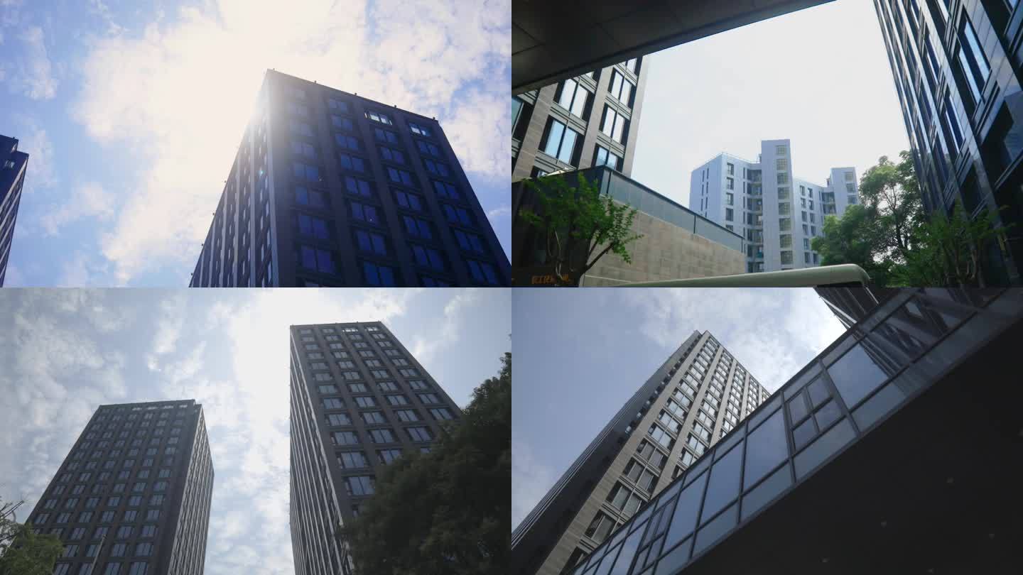 杭州城市高楼大厦水澄大厦高端写字楼办公