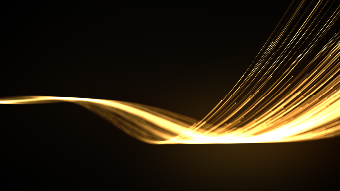 金色粒子光线穿梭