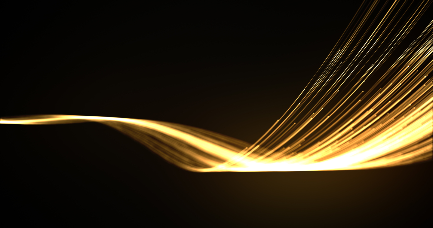 金色粒子光线穿梭