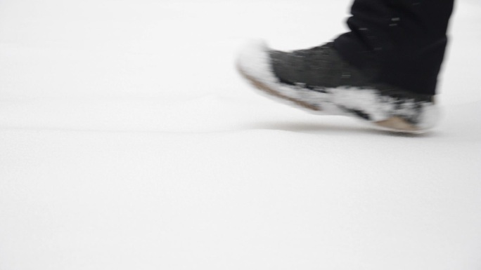 雪地里的脚步【慢动作】