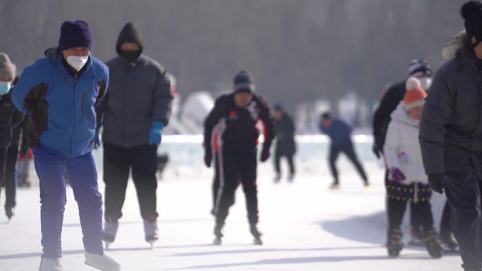 冬季滑冰