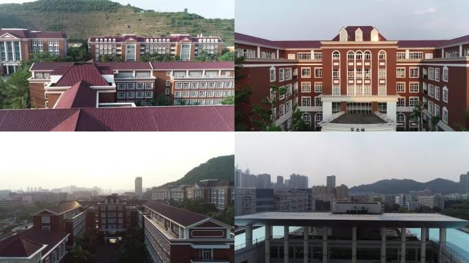 深圳职业技术学院航拍 图书馆
