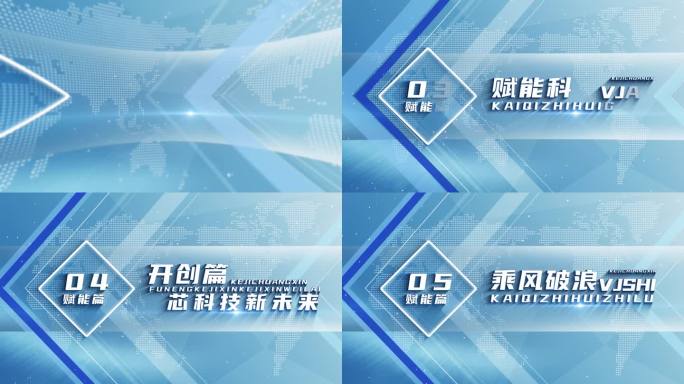 片头标题简洁标题小标题简洁干净 宣传片