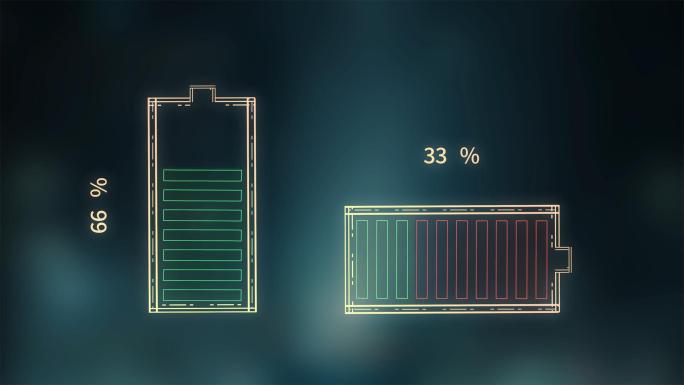电池电量充电图标