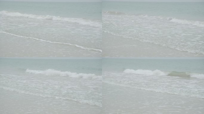 涠洲岛海浪拍沙滩1