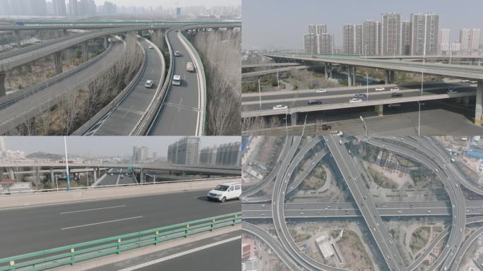 济南城市二环西高架桥快速路交通