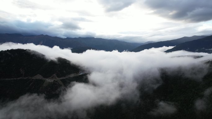 梅里雪山航拍2s素材