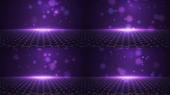 紫色粒子光效空间感背景