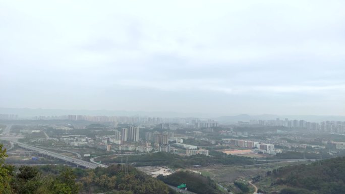重庆沙坪坝渝西互通及其重庆大学城建筑群