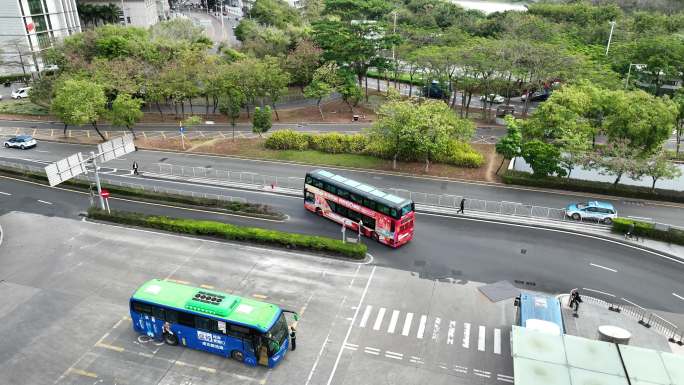 罗湖口岸航拍