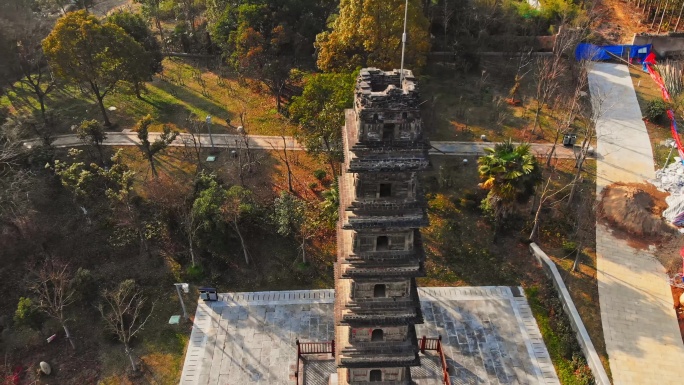 宣城双塔寺航拍