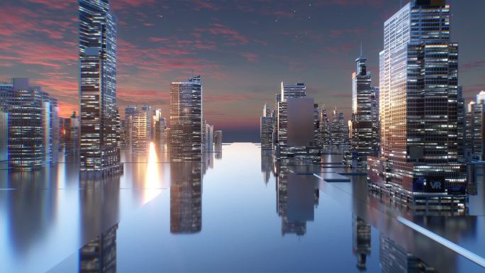 三维建筑科技城市视频素材