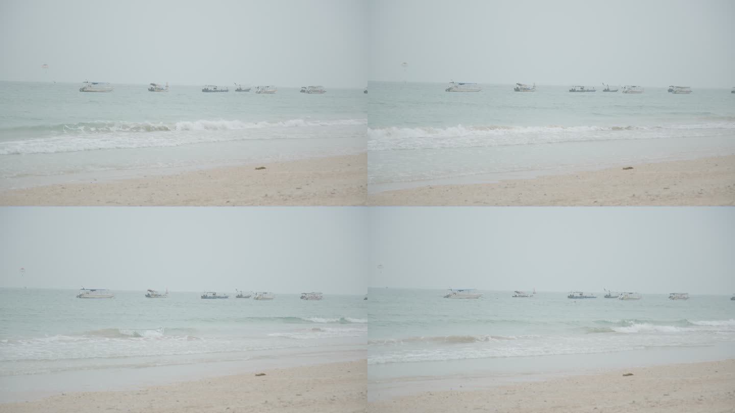 涠洲岛海浪拍沙滩3