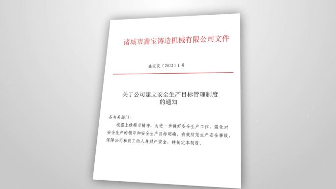 大气干净党政企业文件展示