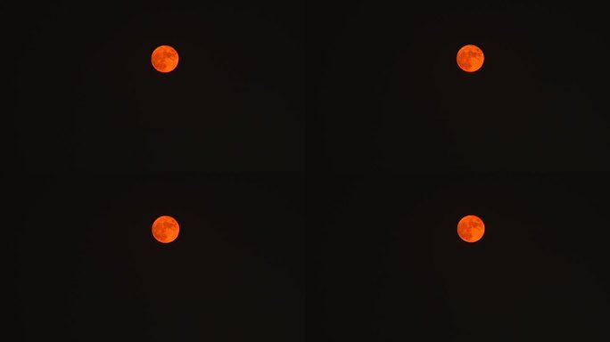 红色月亮 红月亮 超级月亮