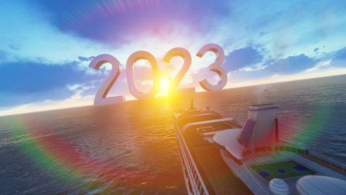 4K 大海游轮驶向2023