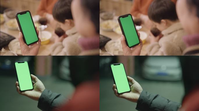 4K手机视频聊天绿幕 可抠像