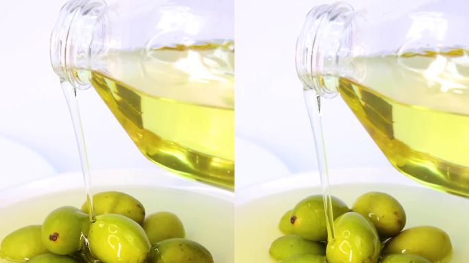 橄榄油食用油竖版液体实拍主图视频电商广告