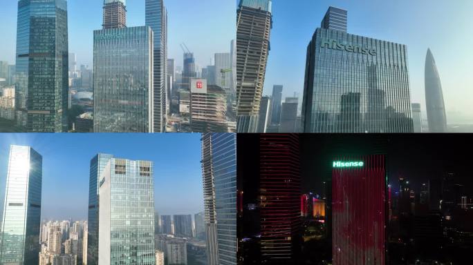中国海信集团海信南方大厦航拍4K