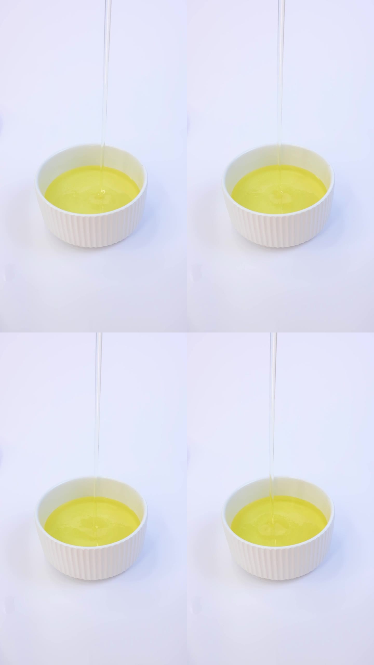 食用油橄榄油升格黄色金色液体润滑油慢动作