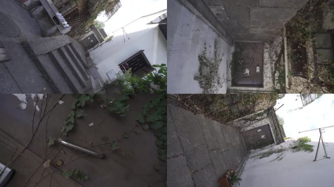 杭州小直街古街穿越旋转长镜头空境